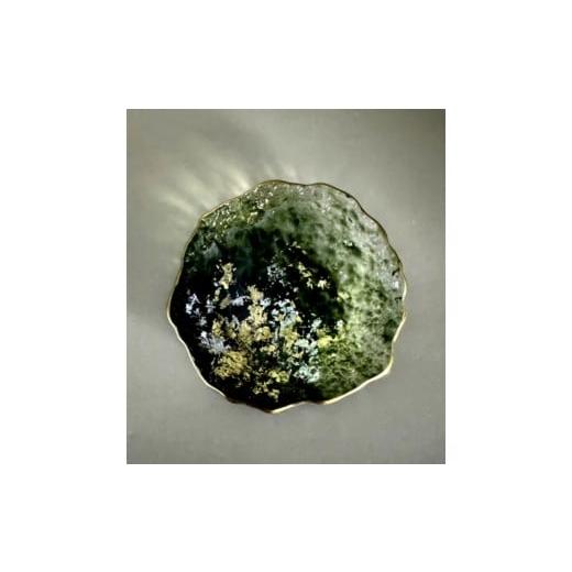 ふるさと納税 陶磁器・漆器・ガラス 和歌山県 海南市 豆皿 口金ロック グラデーショングリーン グラデーショングリーン