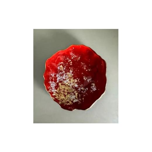 ふるさと納税 陶磁器・漆器・ガラス 和歌山県 海南市 豆皿 口金ロック 古代金箔本朱 本朱