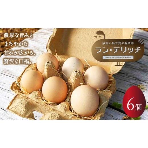 ふるさと納税 卵(鶏、烏骨鶏等) 兵庫県 芦屋市 兵庫県芦屋産 放飼い烏骨鶏の有精卵『ラン・デリッチ』 | 6個入 卵 たまご 烏骨鶏 新鮮 産直 卵詰め合わせ 卵…