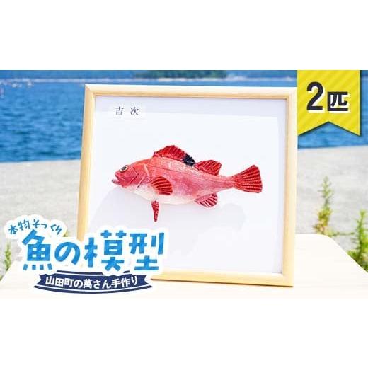 ふるさと納税 雑貨・日用品 岩手県 山田町 萬さん手作り、本物そっくり魚の模型 2点 三陸山田産 山田町 山田湾 工芸品 職人 匠 YD-936 2点(2匹)