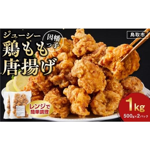 ふるさと納税 鶏肉 唐揚げ 鳥取県 鳥取市 因幡っ子 ジューシー鶏もも唐揚げ 500g×2パック