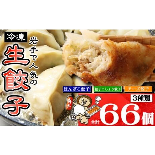 ふるさと納税 餃子 岩手県 滝沢市 国産 冷凍 生餃子 食べ比べ 3種 計66個 生餃子専門店ぽんぽこ ぎょうざ 餃子 ギョーザ ギョウザ 惣菜 総菜 おかず 弁当 冷凍…