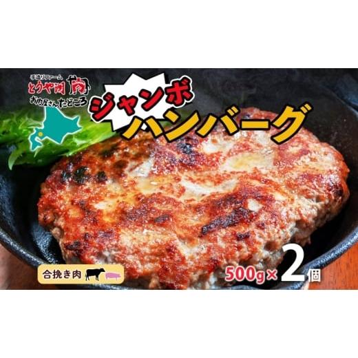 ふるさと納税 豚肉 ハンバーグ 北海道 洞爺湖町 特大ハンバーグ 500g×2個 ハンバーグ おかず 冷凍 夕食 焼くだけ 手ごね 真空パック 挽肉 ジューシー 本格的 …
