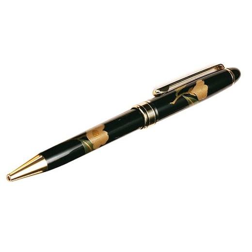 ふるさと納税 文房具・玩具 ボールペン 福井県 鯖江市 蒔絵が高級感光る『越前漆器 手書き蒔絵ボールペン』 白つばき C-00812g 白つばき