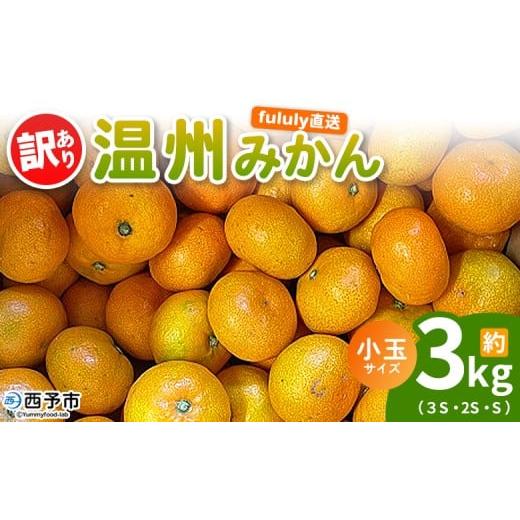ふるさと納税 果物類 みかん 愛媛県 西予市 fululy直送 温州みかん 訳あり 約3kg 小玉サイズ(3S〜S) ワケアリ サイズ混合 小玉 果物 フルーツ 蜜柑 うんし…