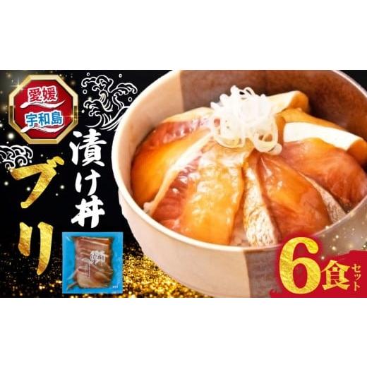 ふるさと納税 旬の鮮魚等 愛媛県 宇和島市 海鮮丼 ブリ 漬け丼 6食 南予ビージョイ 鰤 buri 刺身 お刺身 刺し身 漬け 漬丼 丼 丼ぶり 海鮮 人気 海の幸 魚介 …