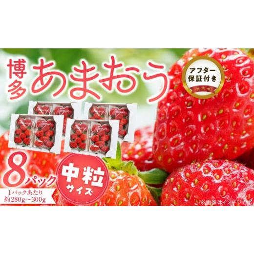 ふるさと納税 いちご 福岡県 久留米市 福岡県産あまおういちご 280g〜300g×8パック(中粒) 3月〜4月発送 _ いちご あまおう 中粒 8パック?宇佐川農園?果物 …