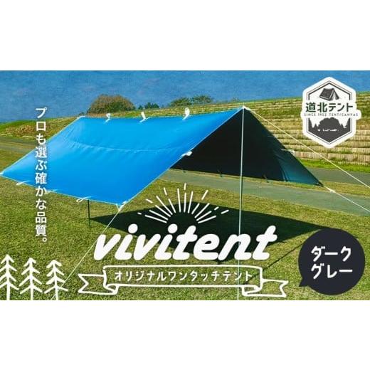 ふるさと納税 アウトドアグッズ テント・タープ 北海道 名寄市 テント Vivitent オーロラ タープ ダークグレー[60日以内に出荷予定(土日祝除く)]北海道 名寄…
