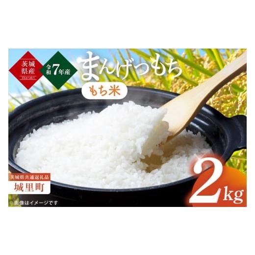 ふるさと納税 米・パン もち米 茨城県 水戸市 数量限定 令和7年度産 新米 茨城県産マンゲツモチ2kg(茨城県共通返礼品/城里町) お米 ごはん もち米 おいし…