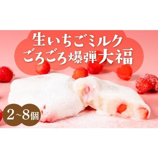 ふるさと納税 菓子 愛知県 豊橋市 生いちごミルク ごろごろ爆弾大福 2個入 2個 7,000円