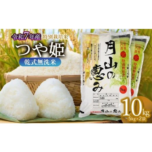 ふるさと納税 米 つや姫 山形県 鶴岡市 令和7年産 特別栽培米 つや姫 乾式無洗米 10kg(5kg×2袋)山形県鶴岡市産 米工房 月山 令和8年4月27日〜5月3日発送 …