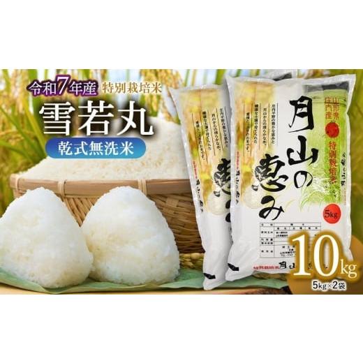 ふるさと納税 米 山形県 鶴岡市 令和7年産 特別栽培米 雪若丸 乾式無洗米 10kg(5kg×2袋)山形県鶴岡市産 米工房 月山 令和8年3月30日〜4月5日発送 (5)令和…