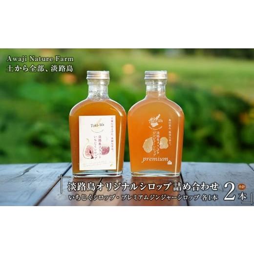 ふるさと納税 果汁飲料 兵庫県 淡路市 淡路島オリジナルシロップ詰め合わせ(いちじくシロップ・プレミアムジンジャーシロップ各1本)