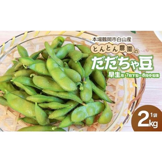 ふるさと納税 豆類 枝豆 山形県 鶴岡市 令和8年産先行予約 本場鶴岡市白山産 とんとん農園のだだちゃ豆(早生系) 2kg袋 K-831