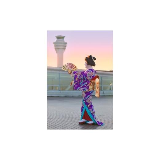 ふるさと納税 タオル・寝具 東京都 大田区 SKY WEDDING HANEDA OFUKU 記念手ぬぐい 羽田空港オリジナルデザイン 同柄2枚セット 記念 思い出 飛行機柄 縁結び …の画像