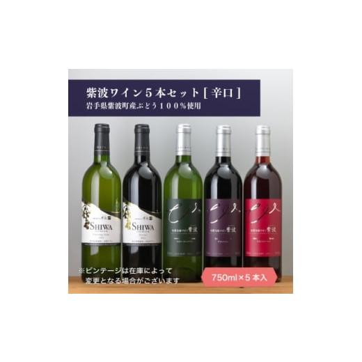 ふるさと納税 ワイン 白ワイン 岩手県 - 自園自醸ワイン紫波 辛口ワイン5本セット 1688301