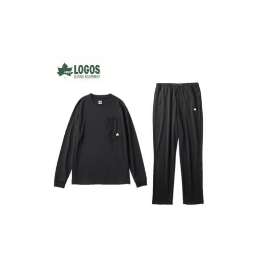 ふるさと納税 服 京都府 城陽市 LBL リカバリーウエア 冬用上下 Lセット リカバリーパンツ+リカバリープルオーバー ブラック 1683581