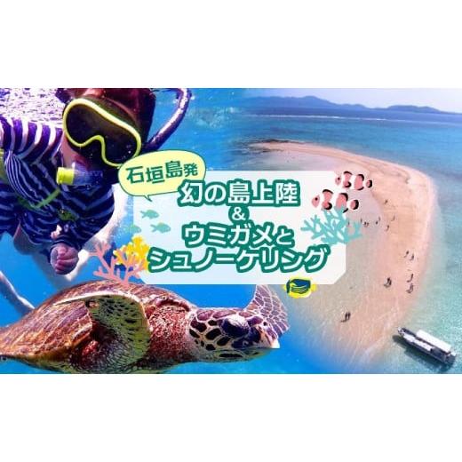 ふるさと納税 体験チケット 沖縄県 竹富町 石垣発 幻の島上陸&海亀とシュノーケリング 無料『マーメイド体験、シャワー、お食事、小浜観光、片道船券付き…