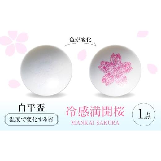 ふるさと納税 食器・グラス お猪口・ぐい呑み・盃 岐阜県 多治見市 美濃焼 温度で変化する器 平盃 単品 『冷感満開桜』 多治見市 / 丸モ高木陶器 盃 陶磁器 …