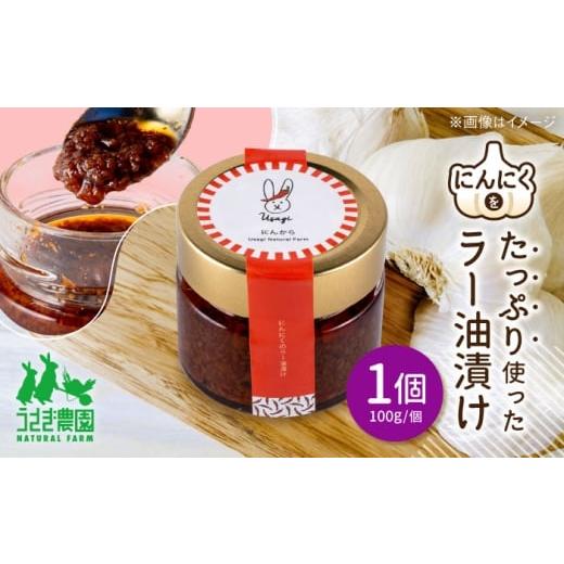 ふるさと納税 缶詰・瓶詰 野菜類 熊本県 合志市 にん辛 にんにくのラー油漬け (100g×1個) うさぎ農園