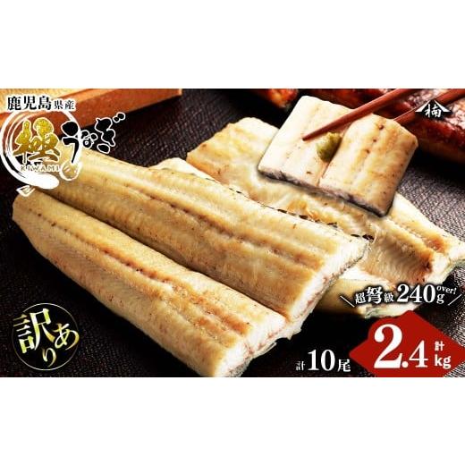 ふるさと納税 うなぎ 鹿児島県 志布志市 訳あり 鹿児島県大隅産 楠田の極うなぎ白焼き 10尾(計2.4kg以上・1尾あたり240g〜269g) 国産 鹿児島県産 鰻 真空 冷…