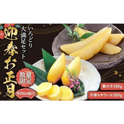 ふるさと納税 イカ 福島県 伊達市 ＼年内お届け /迎春お正月 いろどり大満足セット (数の子・子持ちやりいか) F21C-248