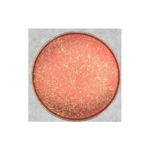 ふるさと納税 陶磁器・漆器・ガラス 和歌山県 高野町 木製 丸トレイ 乱糸(マット仕上げ)赤溜[NF65] 赤溜