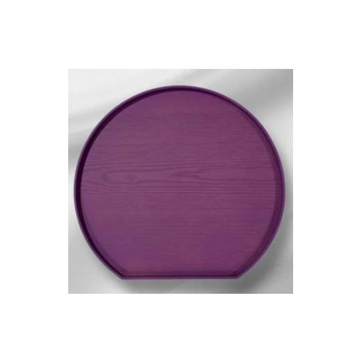 ふるさと納税 陶磁器・漆器・ガラス 和歌山県 高野町 半月トレイ 紫色[NF75] 紫色