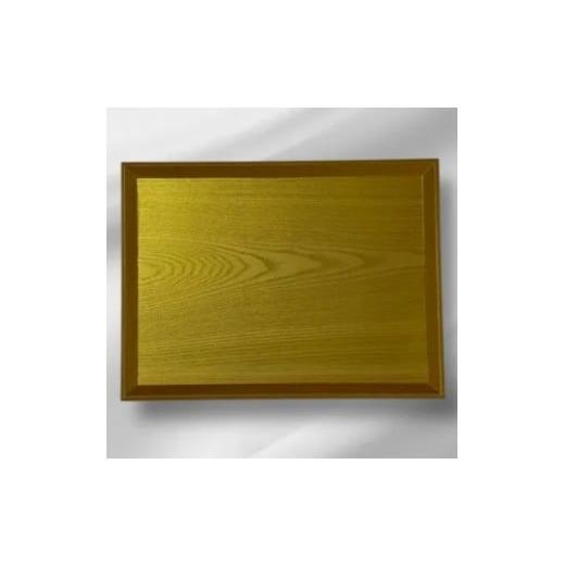 ふるさと納税 陶磁器・漆器・ガラス 和歌山県 高野町 長手トレイ ゴールド[NF91] ゴールド