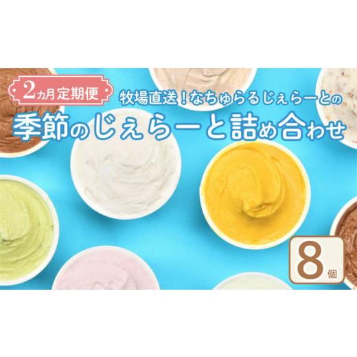 ふるさと納税 アイス・ヨーグルト ジェラート 新潟県 新発田市 ジェラート 定期便 8個入 2回 ミルク チョコ ブルーベリー チーズ ピスタチオ 塩 キャラメル 塩…