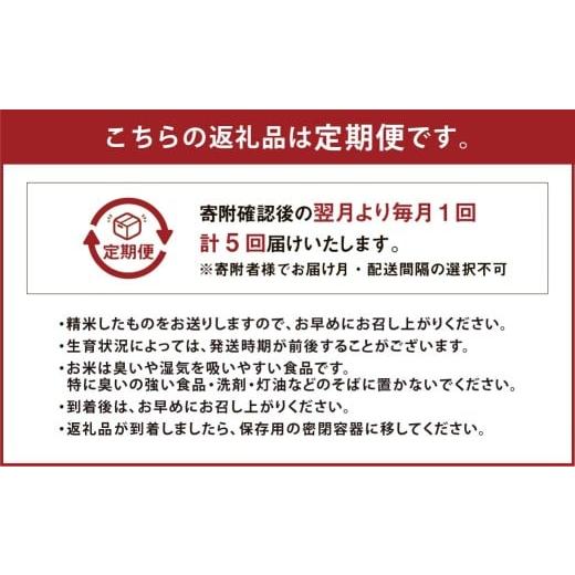 ふるさと納税 無洗米 岡山県 奈義町  5回 定期便 子育て 応援米 那岐山麓菜の花米 金芽米 無洗米 きぬむすめ 合計 25kg 米 お米 コメ 無洗米 岡山県 奈義町の画像