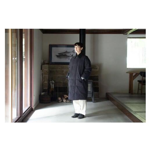 ふるさと納税 服 岩手県 一関市 DOWN HIFU coat チャコール・Lサイズ チャコール・Lサイズ