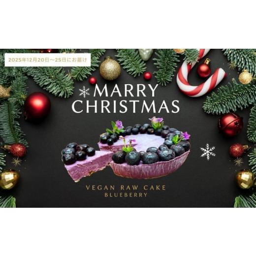 ふるさと納税 ケーキ・カステラ フルーツケーキ 佐賀県 吉野ヶ里町 限定50個 クリスマス限定 植物性100% Vegan Raw Cake blueberry(ブルーベリー/Mサイズ…