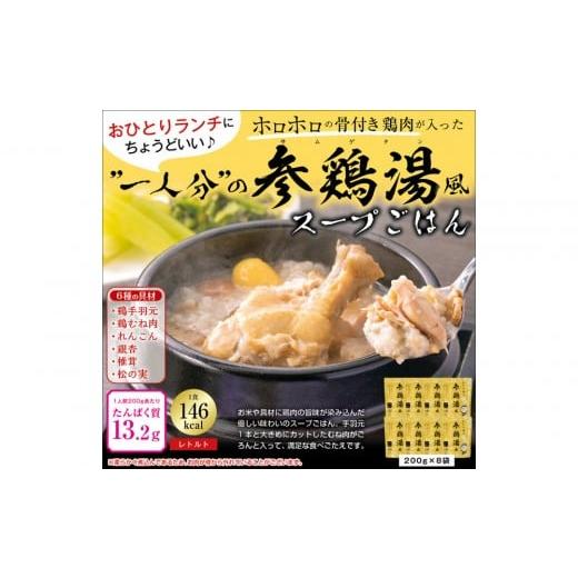 ふるさと納税 加工品等 レトルト 愛知県 名古屋市 ひとり分の参鶏湯風 1.6Kg(200g×8袋)