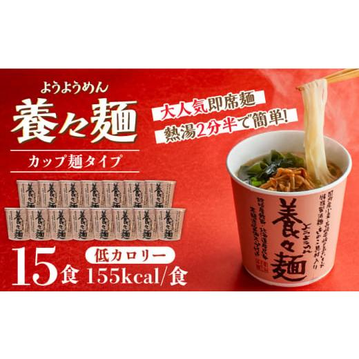 ふるさと納税 ラーメン 長崎県 南島原市 1月以降順次発送 スピード配送 誕生以来20年のロングセラー 養々麺カップ入り 15個セット / ようようめん 養々麺 即…