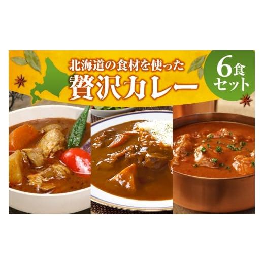 ふるさと納税 加工品等 レトルト 北海道 札幌市 北海道の食材を使った贅沢カレー6食セット | ビーフカレー スープカレー バターチキンカレー 食べ比べ 惣菜 …