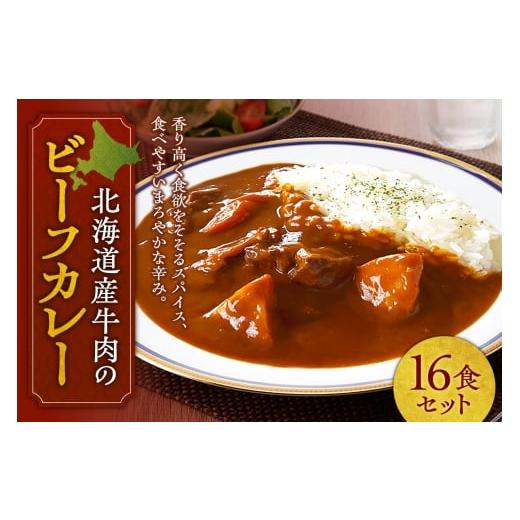 ふるさと納税 惣菜・レトルト 北海道 札幌市 北海道産牛肉のビーフカレー16食セット | ビーフ カレー 北海道産 牛 本格 惣菜 簡単調理 レンジ 北海道 札幌市