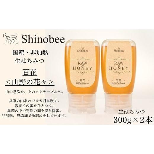 ふるさと納税 加工品等 はちみつ 兵庫県 宍粟市 AS19 国産・非加熱 生はちみつ 2本セット 600g(300g×2本) 百花[山野の花々] 国産 非加熱 蜂蜜 ハチミ…
