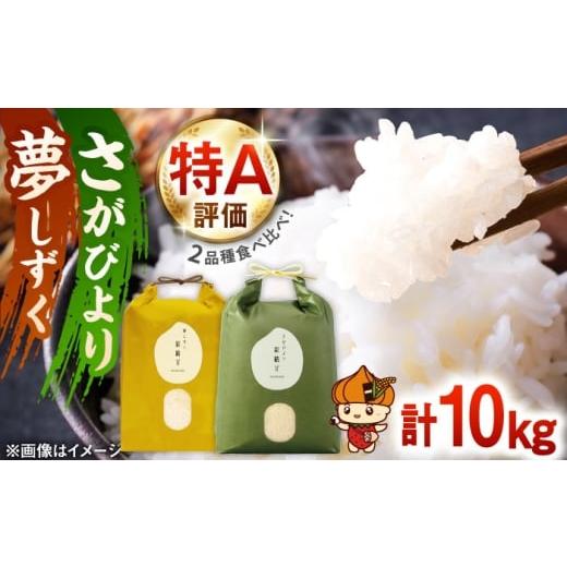 ふるさと納税 米 さがびより 佐賀県 白石町 令和7年産 お米の食べ比べセット(さがびより・夢しずく) 計10kg(各5kg) ちわたのふぁーむ