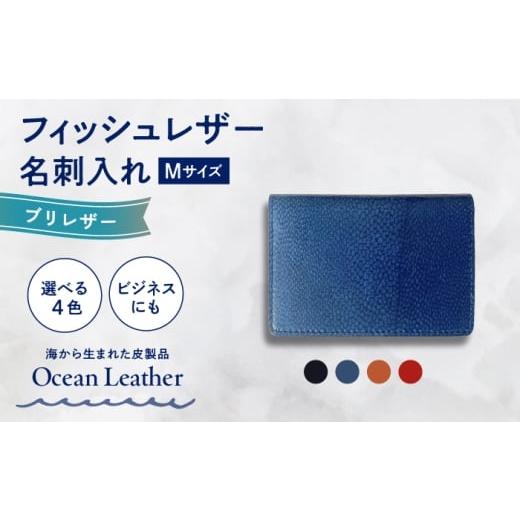 ふるさと納税 雑貨・日用品 高知県 高知市 Ivory Black Ocean Leather 名刺入れ[ブリ]Mサイズ 興洋フリーズ株式会社 ATBX084 Ivory Black