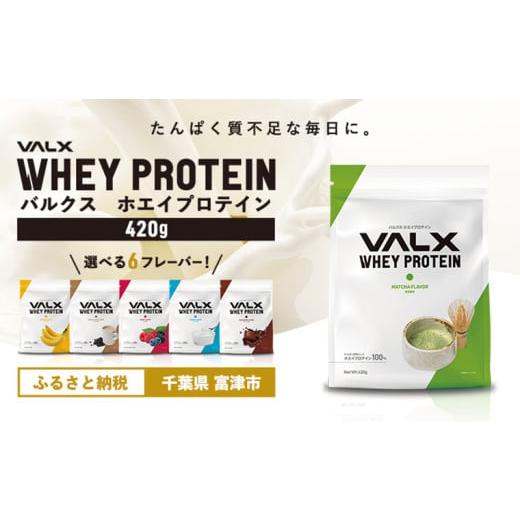 ふるさと納税 牛乳・乳飲料 千葉県 富津市 7営業日以内発送 VALX ホエイ プロテイン 抹茶 バルクス 420g フレーバー 人気 国産 筋トレ トレーニング フィット…