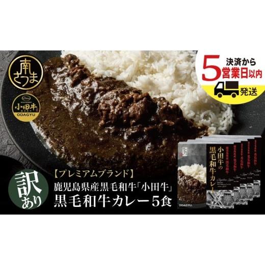 ふるさと納税 牛肉 カレー・シチュー 鹿児島県 南さつま市 訳あり 鹿児島県産黒毛和牛「小田牛」 黒毛和牛カレー 5食(200g×5) 期間・数量限定 カレー ビー…