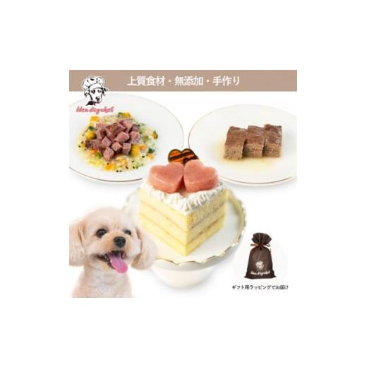 ふるさと納税 雑貨・日用品 栃木県 佐野市 いちごのショートケーキセット 犬用ケーキ・ごはん 無添加 手作り Idea dog chef 1660614