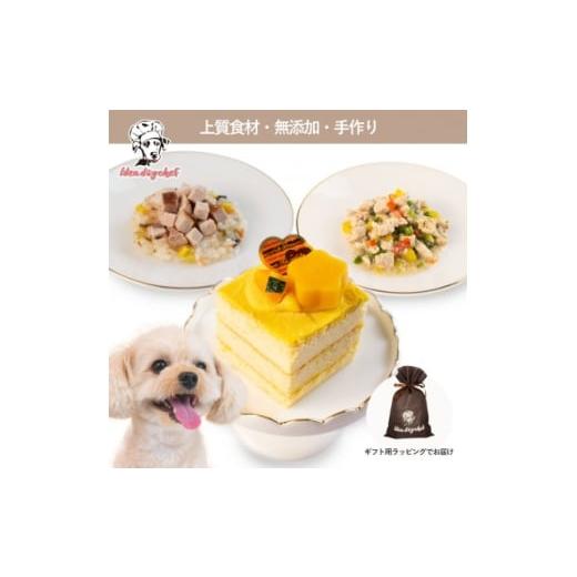ふるさと納税 雑貨・日用品 栃木県 佐野市 ホクホクかぼちゃのケーキセット 犬用ケーキ・ごはん 無添加 手作り Idea dog chef 1660615