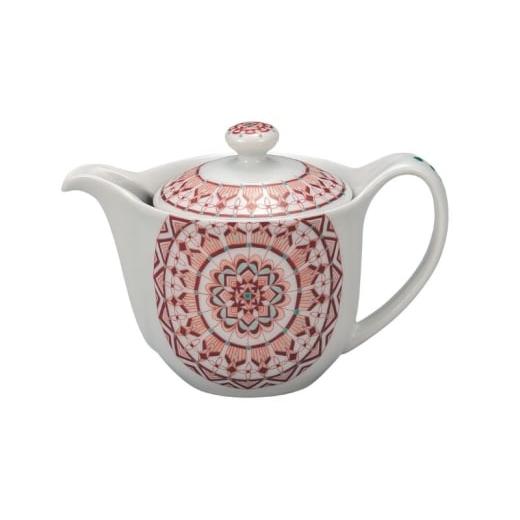 ふるさと納税 陶磁器・漆器・ガラス 石川県 能美市  No.5784-1470 九谷焼 ポット急須・赤絵丸紋の画像