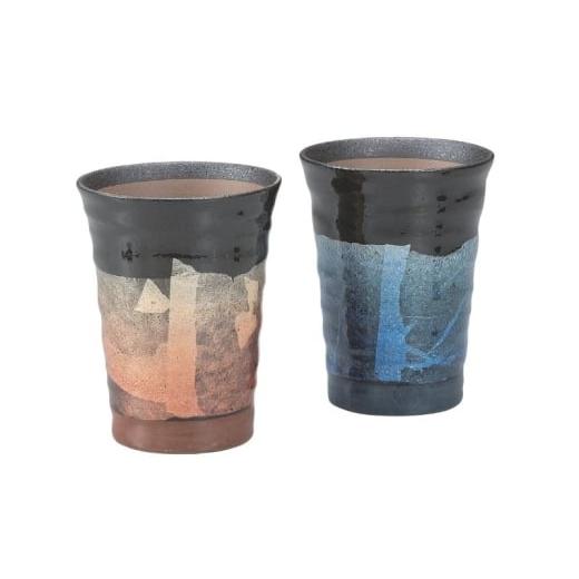ふるさと納税 陶磁器・漆器・ガラス 石川県 能美市  No.5784-1493 九谷焼 ペアフリーカップ・銀彩の画像