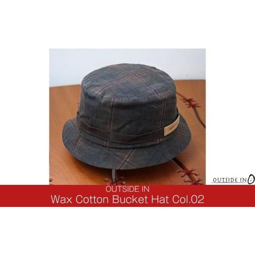 ふるさと納税 アウトドアグッズ 新潟県 三条市 Wax Cotton Bucket Hat Col.02 Brown Plaid(ブラウンチェック)帽子 キャップ バケットハット フリーサイズ キ…
