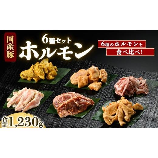 ふるさと納税 豚肉 ホルモン 群馬県 伊勢崎市 国産豚ホルモン6種セット 合計1,230g 北海道・沖縄・離島への配送不可