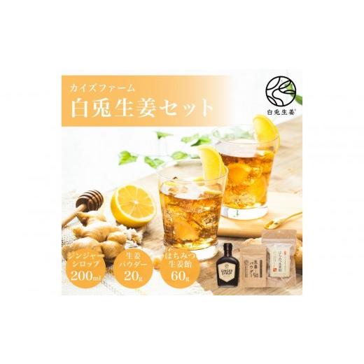 ふるさと納税 缶詰・瓶詰 野菜類 鳥取県 鳥取市 白兎生姜セット しょうが ショウガ 生姜 ジンジャー シロップ 生姜飴 生姜パウダー ふるさと納税 鳥取県 鳥取…