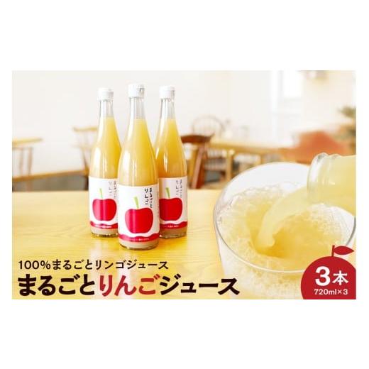 ふるさと納税 果汁飲料 りんご 山形県 米沢市 果汁 100% まるごと りんご ジュース 720ml 3本セット